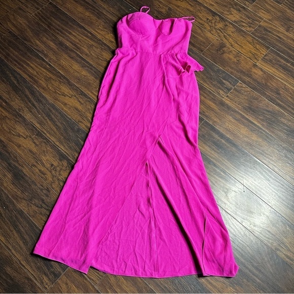 Dress the Population Fuchsia Kai Evening Gown - Picture 4 of 9